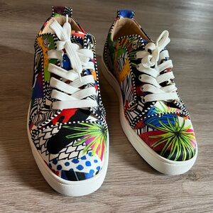 Men’s Christian Louboutin Orlato flat satin sneakers